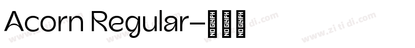 Acorn Regular字体转换